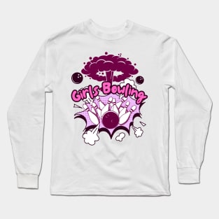 Girls Bowling Long Sleeve T-Shirt